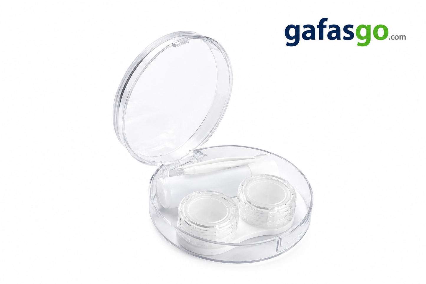 Estuche Lentes Contacto  Blanco