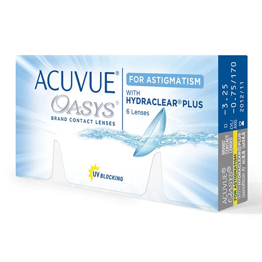 Lentes de Contacto Acuvue Oasys for Astigmatism con Hydraclear Plus